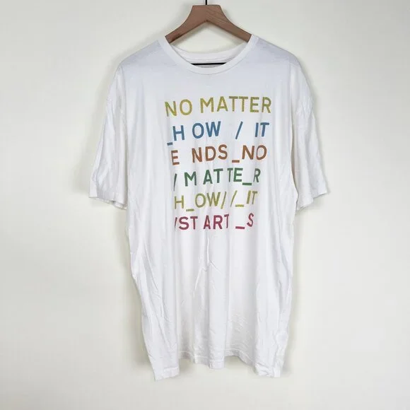 People Of Leisure Radiohead No Matter Band Tee Oversized Graphic T-Shirt Rock - Picture 4 of 11